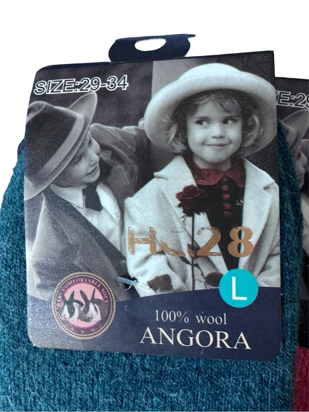 5 Pairs Kids Angora Wool Thick Cat Socks Winter Size EU 29-34 US 11.5-2.5